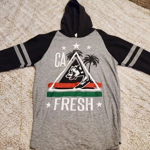 Cali Bear quarter sleeve tee